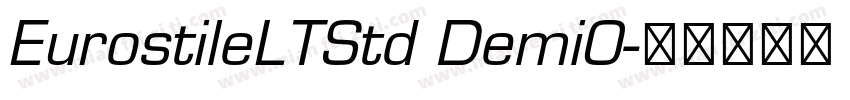 EurostileLTStd DemiO字体转换